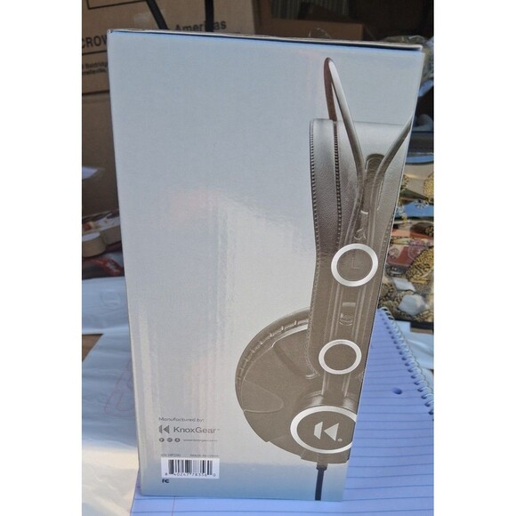 NEW! Knox Gear TX-100 Closed-Back Studio Monitor Headphones, Black - Picture 2 of 7